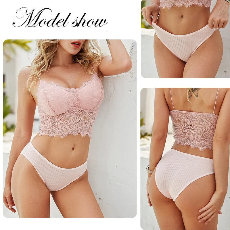 Women's Cotton Panties Soft Striped