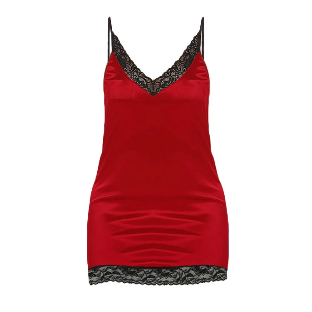 Sexy Sling Lace Sleepwear Fat woman