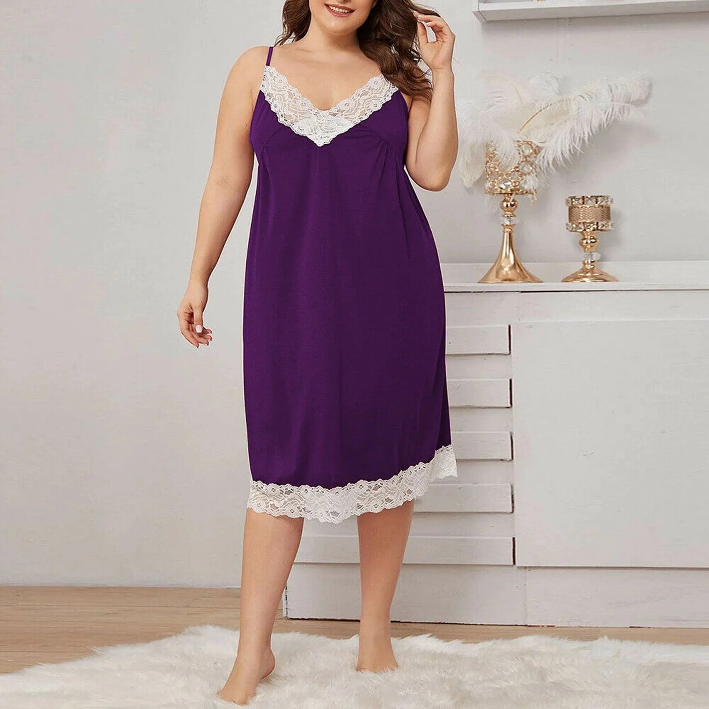 Sexy Night Dress Sleeveless Cami Nighties