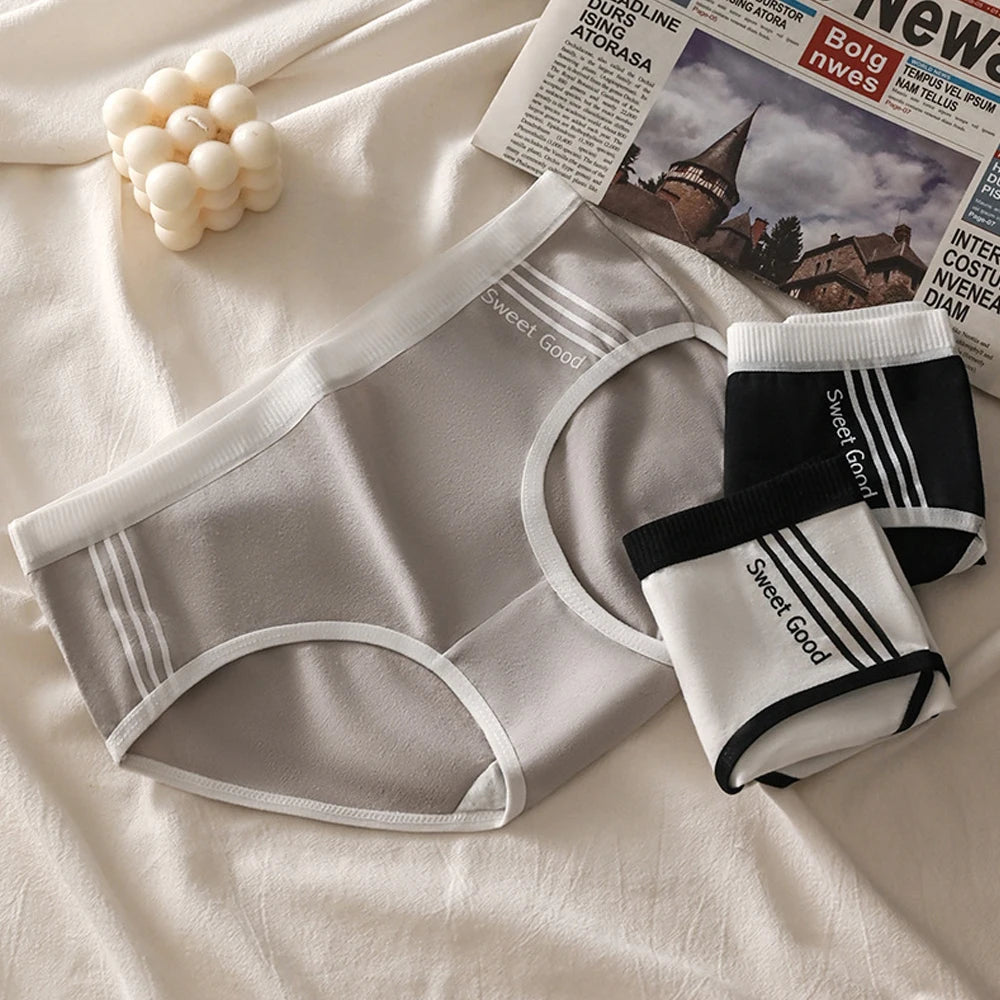 Cotton Mid Waist Traceless Sexy Panties