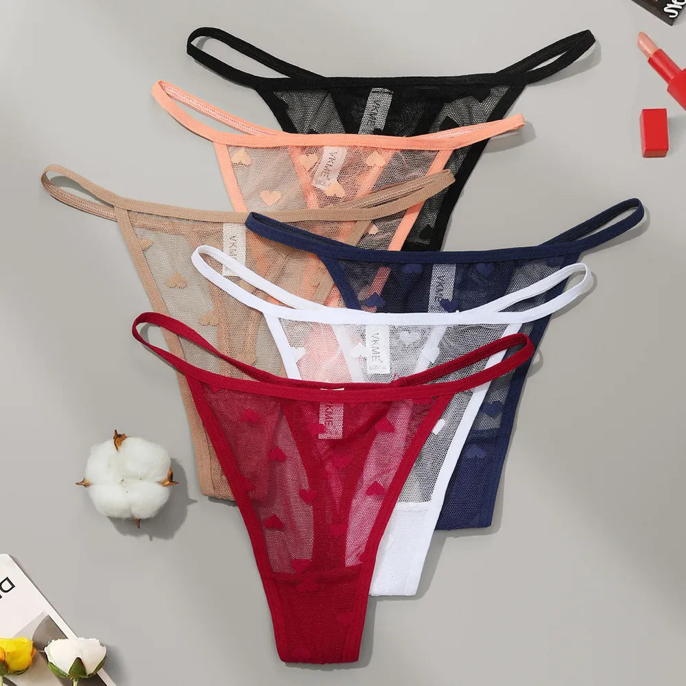 Sexy Lace Sheer Thong Panties