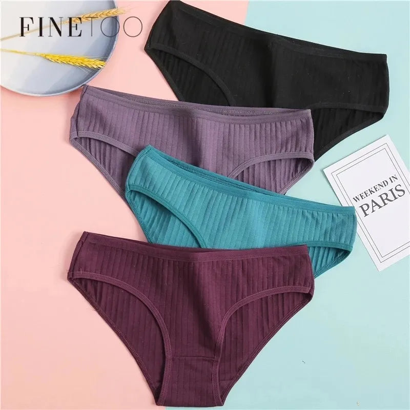 Women's Cotton Panties Soft Striped