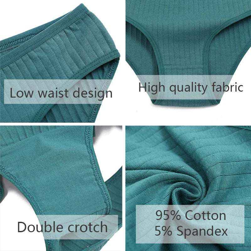 Women's Cotton Panties Soft Striped