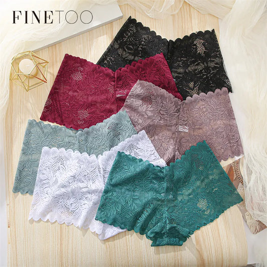 Lace Boyshort Panties Low-Rise Floral