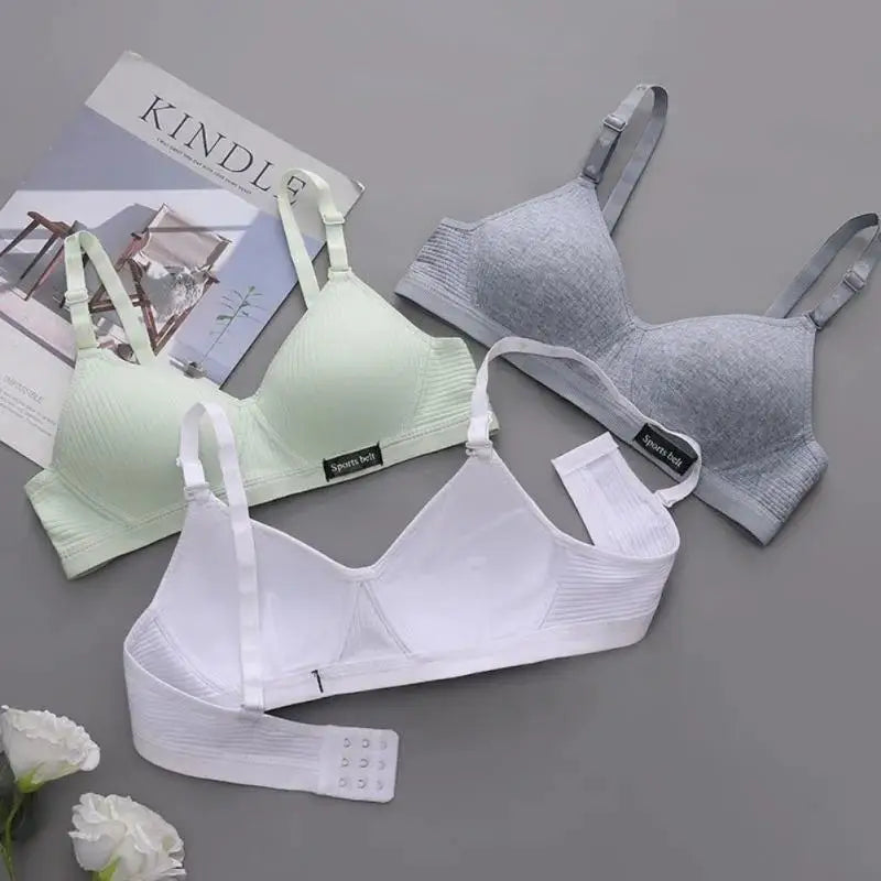 Cotton Bra Gathered Comfort