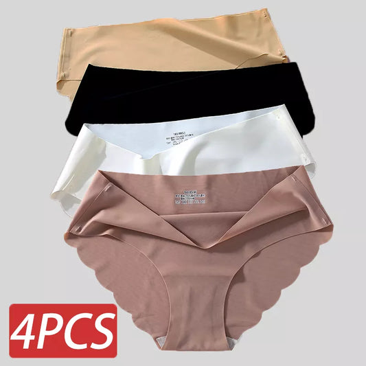 Seamless Silk Briefs Sexy Panties For Women