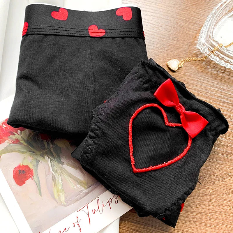 New Heart Printed Couple Underwear
