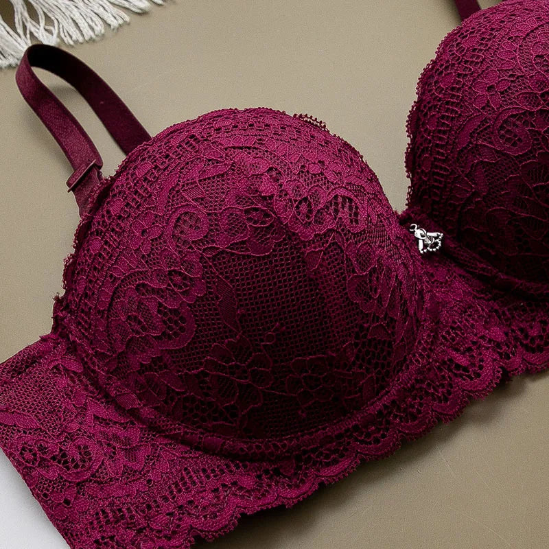 Wireless adjustable lace Women's bra