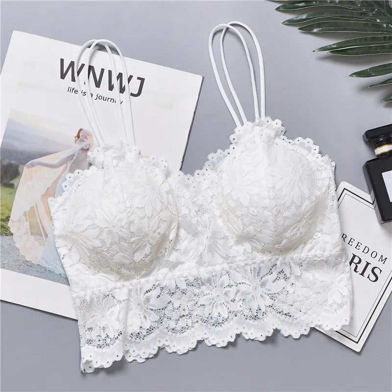 Lace Floral Ladies Tank Bra