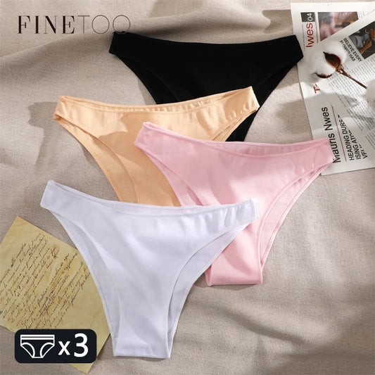 Cotton Underwear Sexy Solid Panties