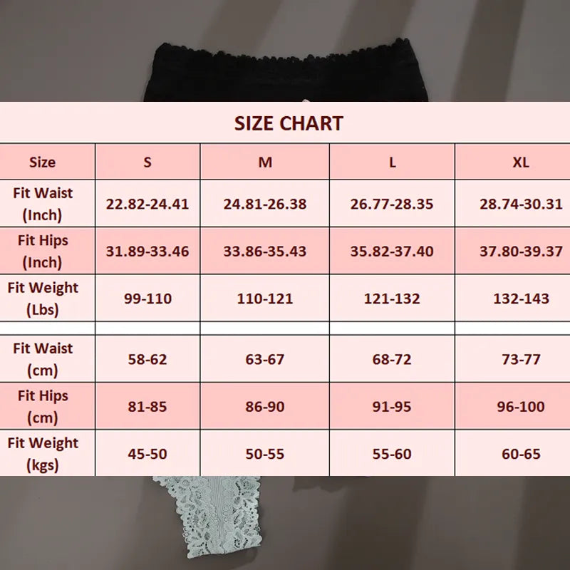 Lace Seamless Cotton Panties