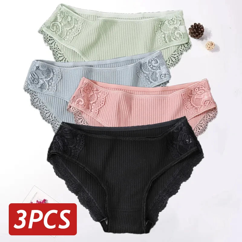 Lace Cotton Comfortable  Panties