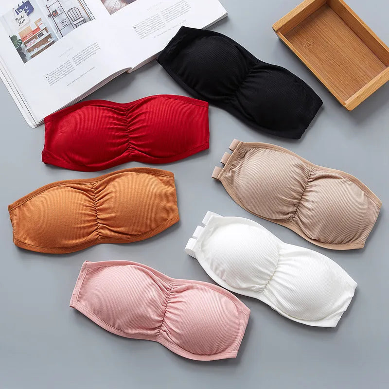 Invisible One-piece Backless Lingerie Strapless Bra